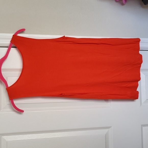 Old Navy Orange Flowy Tank Top Medium - Picture 6 of 6